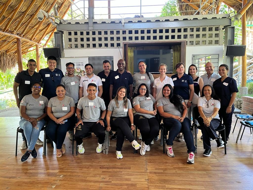 Kevin Zhang with the Real Madrid Foundation in Costa Rica